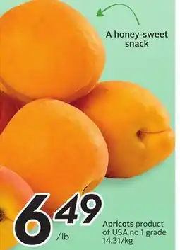 Sobeys Apricots offer