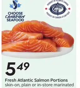 Sobeys Fresh Atlantic Salmon Portions offer