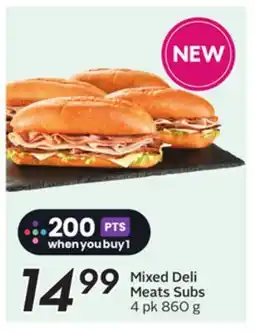 Sobeys Mixed Deli Meats Subs offer