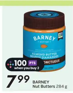Sobeys BARNEY Nut Butters offer