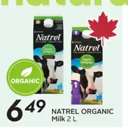 Sobeys NATREL ORGANIC Milk offer