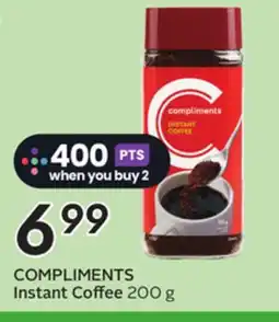 Sobeys COMPLIMENTS Instant Coffee offer