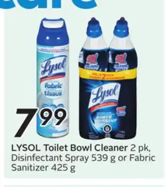 Sobeys LYSOL Toilet Bowl Cleaner offer