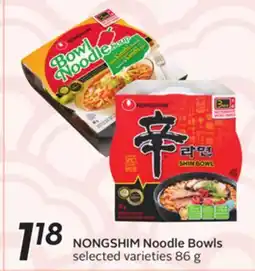 Sobeys NONGSHIM Noodle Bowls offer