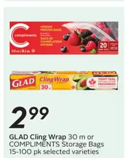 Sobeys GLAD Cling Wrap offer