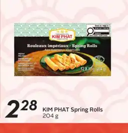 Sobeys KIM PHAT Spring Rolls offer