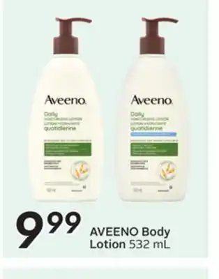 Sobeys AVEENO Body Lotion offer