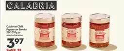 Longo's Calabrian Chilli Peppers or Bomba offer