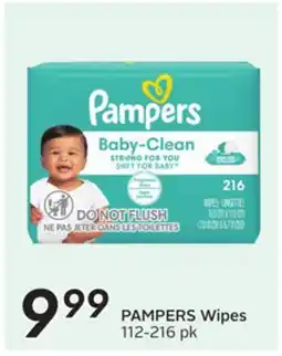 Sobeys PAMPERS Wipes offer