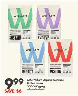 Longo's Café William Organic Fairtrade Coffee Beans offer