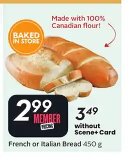 Sobeys French or Italian Bread offer