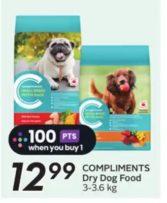 Sobeys COMPLIMENTS Dry Dog Food offer
