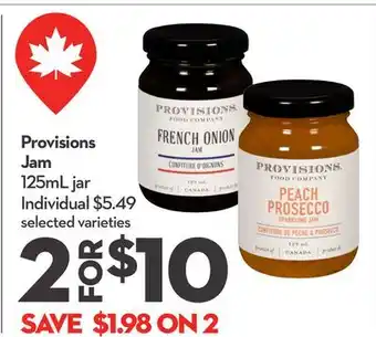 Longo's Provisions Jam offer