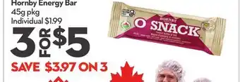 Longo's Hornby Energy Bar offer