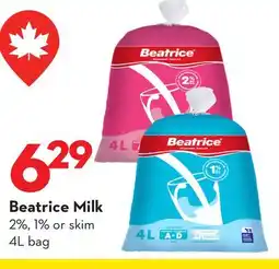 Longo's Beatrice Milk offer