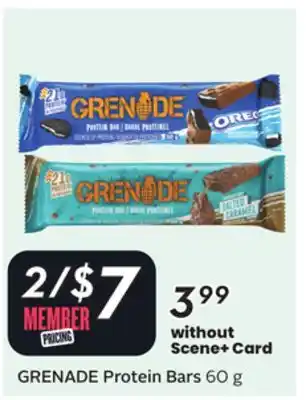 Sobeys GRENADE Protein Bars offer