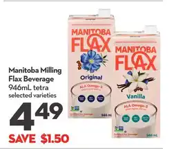 Longo's Manitoba Milling Flax Beverage offer