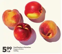 Longo's Fresh Peaches or Nectarines offer