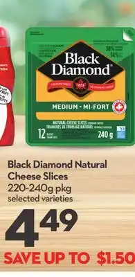 Longo's Black Diamond Natural Cheese Slices offer