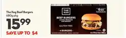 Longo's The Keg Beef Burgers offer