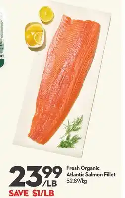 Longo's Fresh Organic Atlantic Salmon Fillet offer