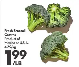 Longo's Fresh Broccoli Crowns offer