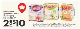 Longo's Bovelle Spreadable Cheese offer