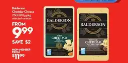Longo's Balderson Cheddar Cheese offer