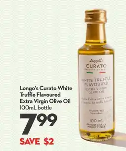 Longo's Longo's Curato White Truffle Flavoured Extra Virgin Olive Oil offer