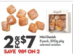 Longo's Mini Danish offer