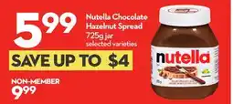Longo's Nutella Chocolate Hazelnut Spread offer