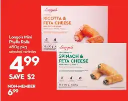 Longo's Longo's Mini Phyllo Rolls offer