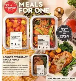 Longo's Longo's OVEN-READY Single Meals offer