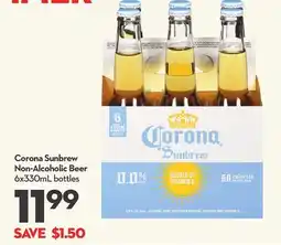 Longo's Corona Sunbrew Non-Alcoholic Beer offer