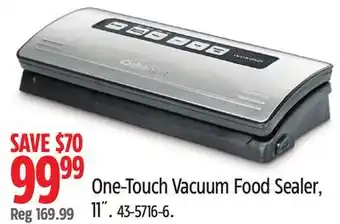 Canadian Tire Cuisinart One-Touch Vacuum Food Sealer offer