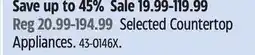 Canadian Tire Black Decker elected Countertop Appliances offer