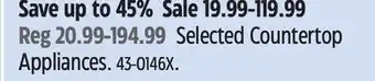 Canadian Tire Black Decker elected Countertop Appliances offer