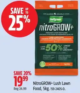 Canadian Tire Golfgreen NitroGROW+ Lush Lawn Food, 5kg offer