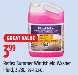 Canadian Tire Reflex Summer Windshield Washer Fluid offer
