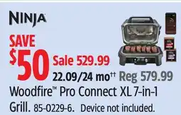 Canadian Tire Ninja Woodfire Pro Connect XL 7-in-1 Grill offer