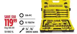 Canadian Tire Stanley Black Chrome Socket Sets offer