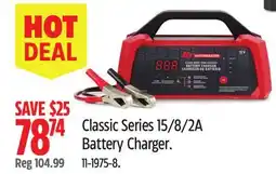 Canadian Tire Motomaster Classic Series 15/8/2A Battery Charger offer