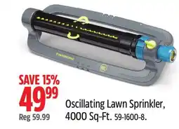 Canadian Tire Yardworks Oscillating Lawn Sprinkler offer