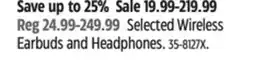 Canadian Tire Samsung Selected Wireless Earbuds and Headphones offer