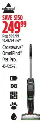 Canadian Tire Bissell Crosswave OmniFind Pet Pro offer