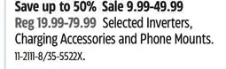 Canadian Tire DEWALT Selected Inverters, Charging Accessories and Phone Mounts offer