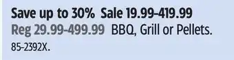Canadian Tire Master Chef BBQ, Grill or Pellets offer