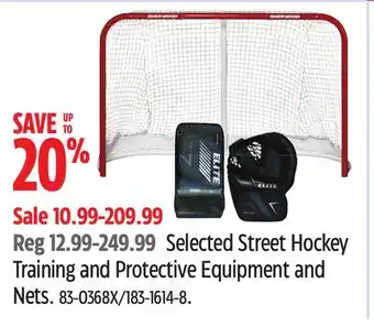 Canadian Tire Selected Street Hockey Training and Protective Equipment and Nets offer