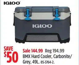 Canadian Tire igloo BMX Hard Cooler, Carbonite Grey offer