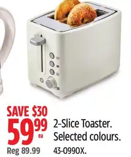 Canadian Tire Vida-by-paderno 2-Slice Toaster. Selected colours offer